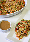 Garlic Ginger Zoodle Salad (Zucchini Noodle)
